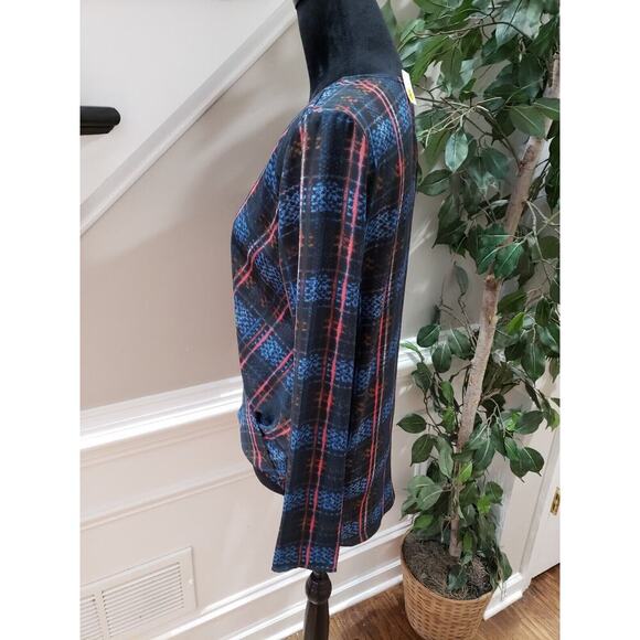 Olian Women's Multicolor 100% Polyester V-Neck Long Sleeve Top Blouse Size XS - Picture 5 of 11